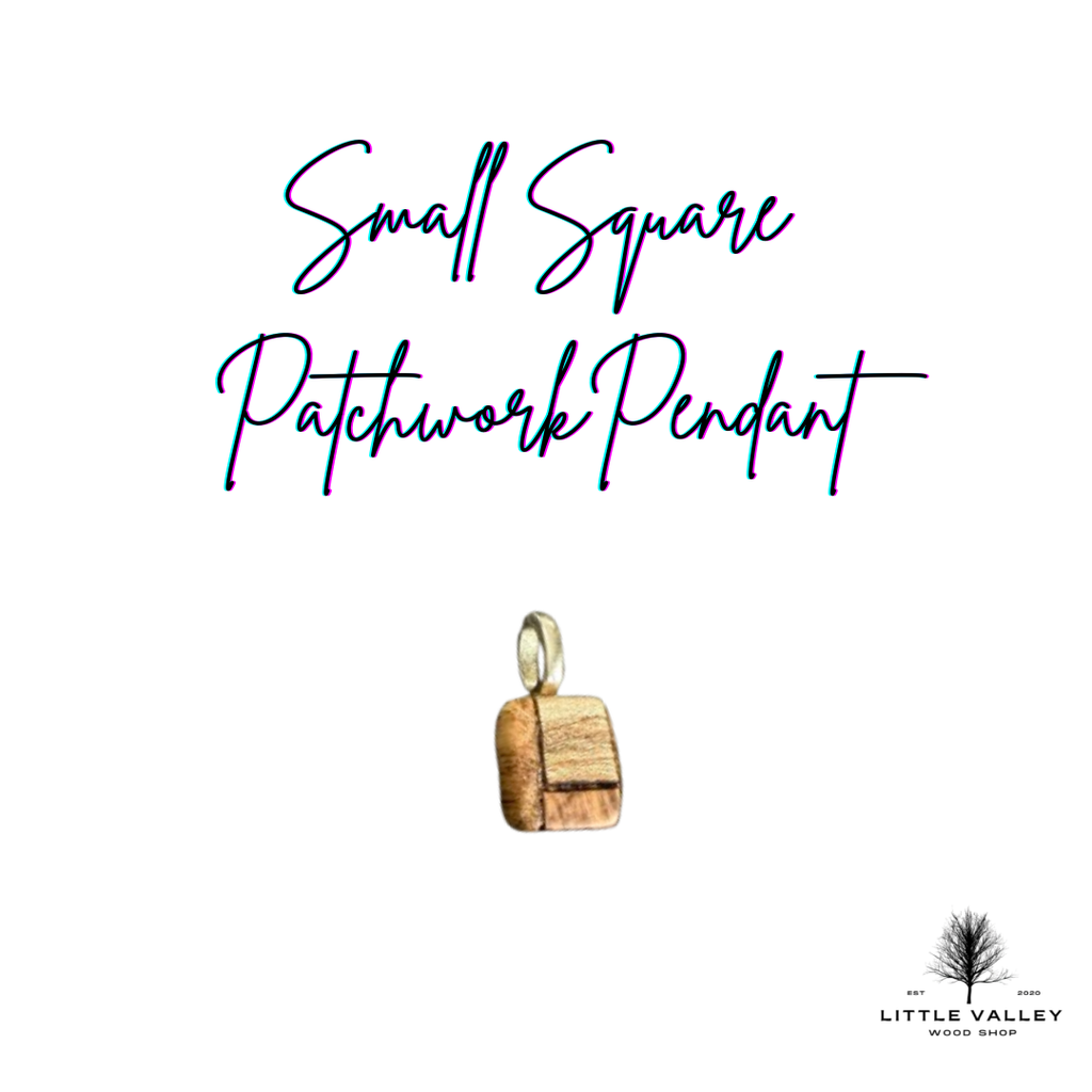 Patchwork Wooden Pendants from Little Valley Wood Shop, Wooden necklaces, nature jewelry, sustainable jewelry, necklaces from reclaimed wood, recycled jewelry, patchwork wood design, small business, handmade jewelry, handmade necklace, wood working