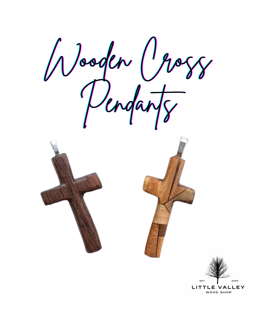 wood jewelry, Wooden Cross Pendants Little Valley Wood Shop, Wooden cross necklace, nature jewelry, sustainable jewelry, cross pendant from reclaimed wood, recycled jewelry, patchwork wood design, small business, handmade jewelry, handmade necklace, wood working, wooden patchwork pendants, unique gifts, ecofriendly gifts, sustainable gifts, first communion gifts, confirmation gifts, religious gifts, gifts for him, gifts for youth pastor, religious gifts, christian gifts