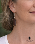 wood jewelry, Wooden Earrings Little Valley Wood Shop, Wooden earrings, nature jewelry, sustainable jewelry, earrings from reclaimed wood, recycled jewelry, patchwork wood design, small business, handmade jewelry, handmade earrings, wood working, wooden patchwork earrings, wood and leather earrings, leather and wood earrings, unique gifts, ecofriendly gifts, sustainable gifts
