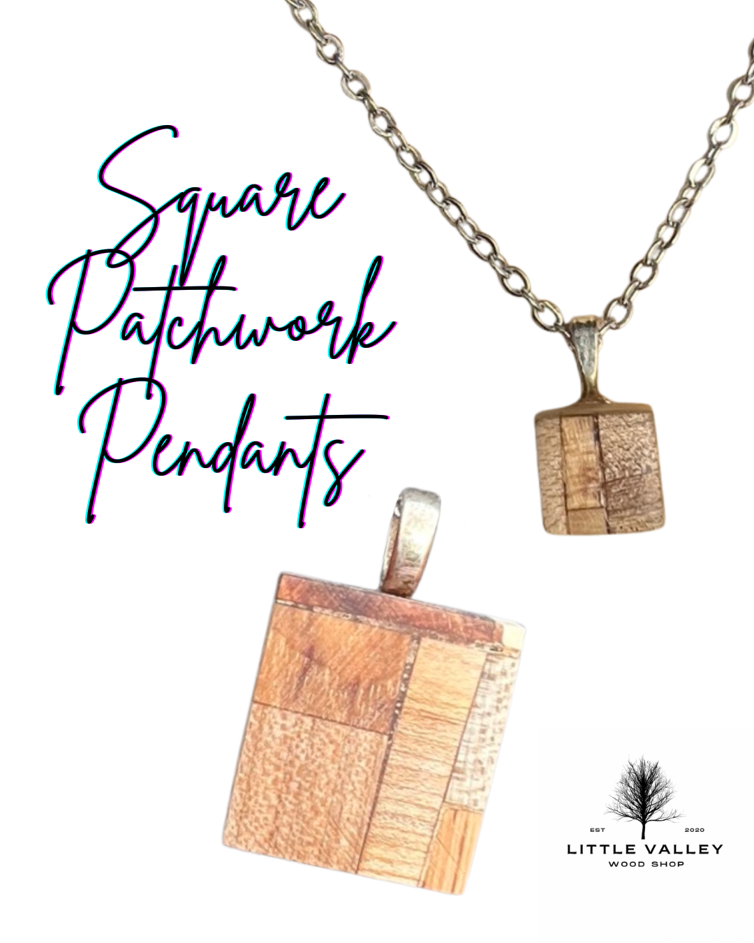wood jewelry, Wooden Necklace Little Valley Wood Shop, Wooden earrings, nature jewelry, sustainable jewelry, necklace from reclaimed wood, recycled jewelry, wood design, small business, handmade jewelry, handmade necklace, wood working, wooden pendants, unique gifts, ecofriendly gifts, sustainable gifts, patchwork necklace, wood patchwork necklace pendant, wood patchwork design