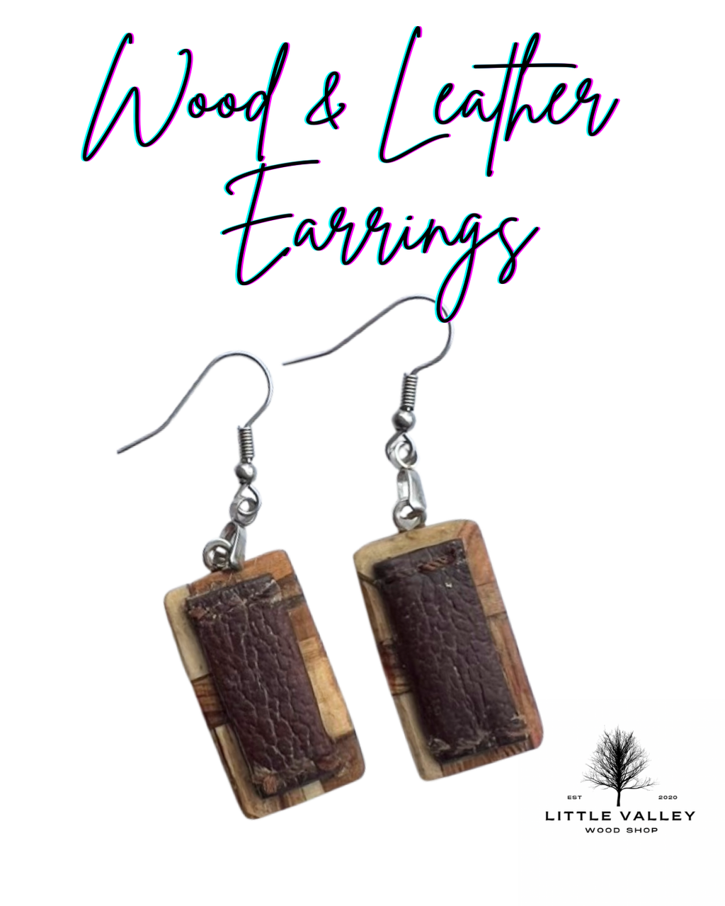 wood jewelry, Wooden Earrings Little Valley Wood Shop, Wooden earrings, nature jewelry, sustainable jewelry, earrings from reclaimed wood, recycled jewelry, patchwork wood design, small business, handmade jewelry, handmade earrings, wood working, wooden patchwork earrings, wood and leather earrings, leather and wood earrings, unique gifts, ecofriendly gifts, sustainable gifts


