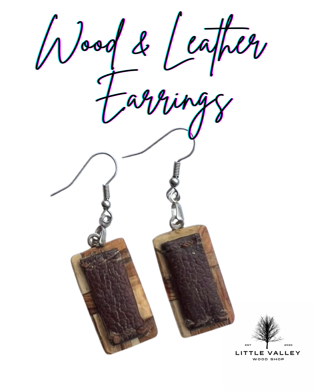 wood jewelry, Wooden Earrings Little Valley Wood Shop, Wooden earrings, nature jewelry, sustainable jewelry, earrings from reclaimed wood, recycled jewelry, patchwork wood design, small business, handmade jewelry, handmade earrings, wood working, wooden patchwork earrings, wood and leather earrings, leather and wood earrings, unique gifts, ecofriendly gifts, sustainable gifts


